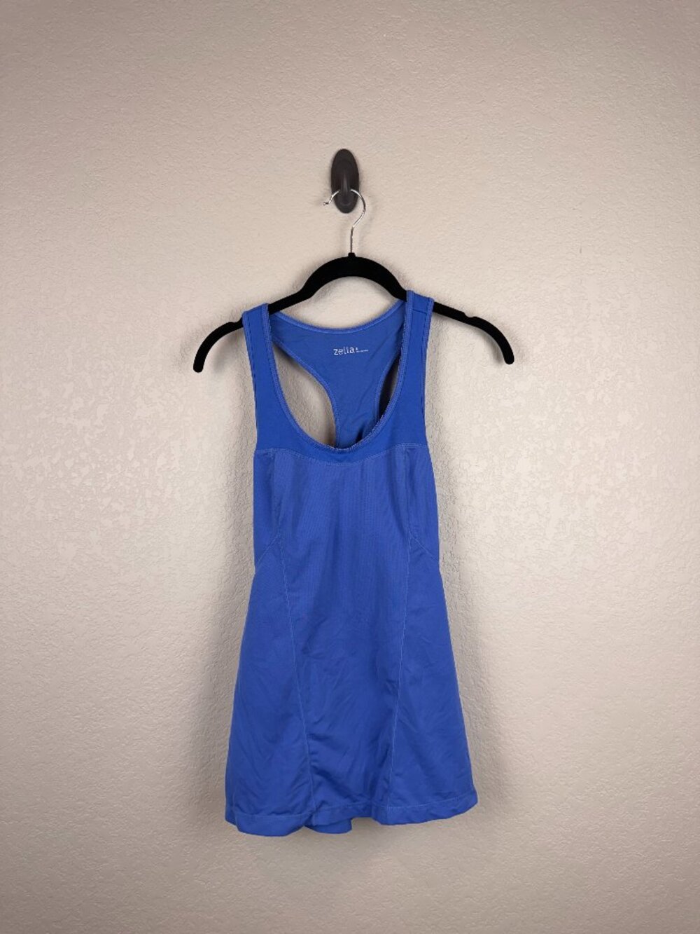 Zella Women's Blue Twist Back Racerback Workout Tank Top Small
